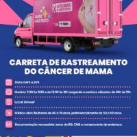 Juazeiro recebe Carreta de Rastreamento do Câncer de Mama com mais de 2 mil exames gratuitos