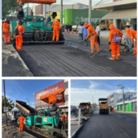 Pavimentação asfáltica começa no entorno do Mercado do Produtor e Prefeitura pede atenção redobrada aos condutores