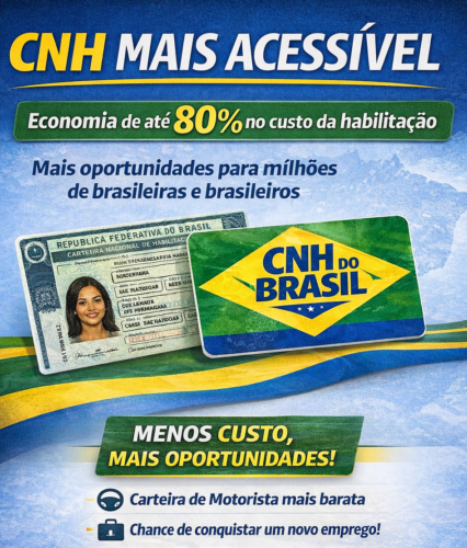 CNH mais acessível amplia oportunidades para milhões de brasileiros